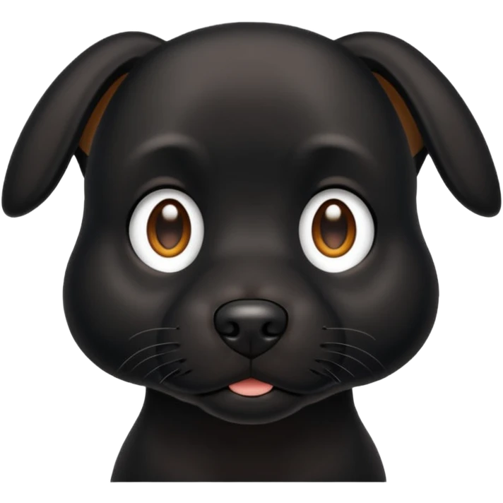 Black dog emoji