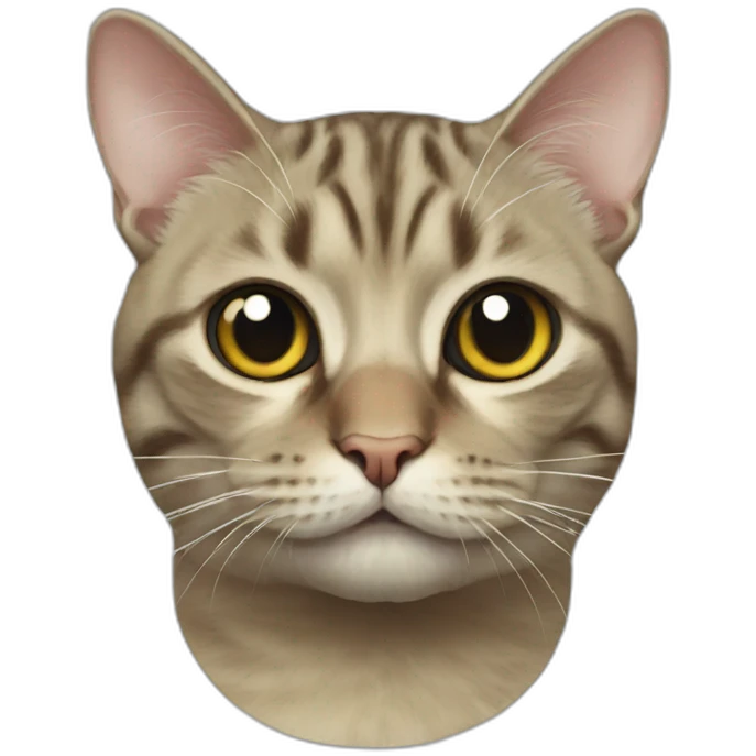 cat fisheye portrait emoji