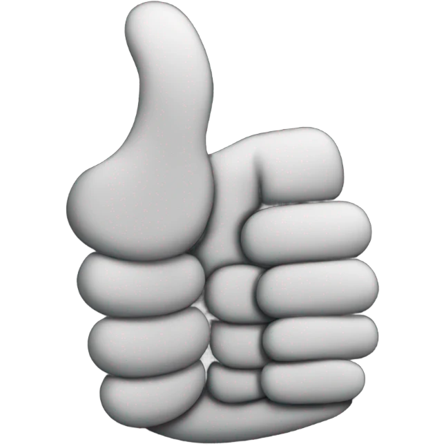 Thumb up dark  emoji