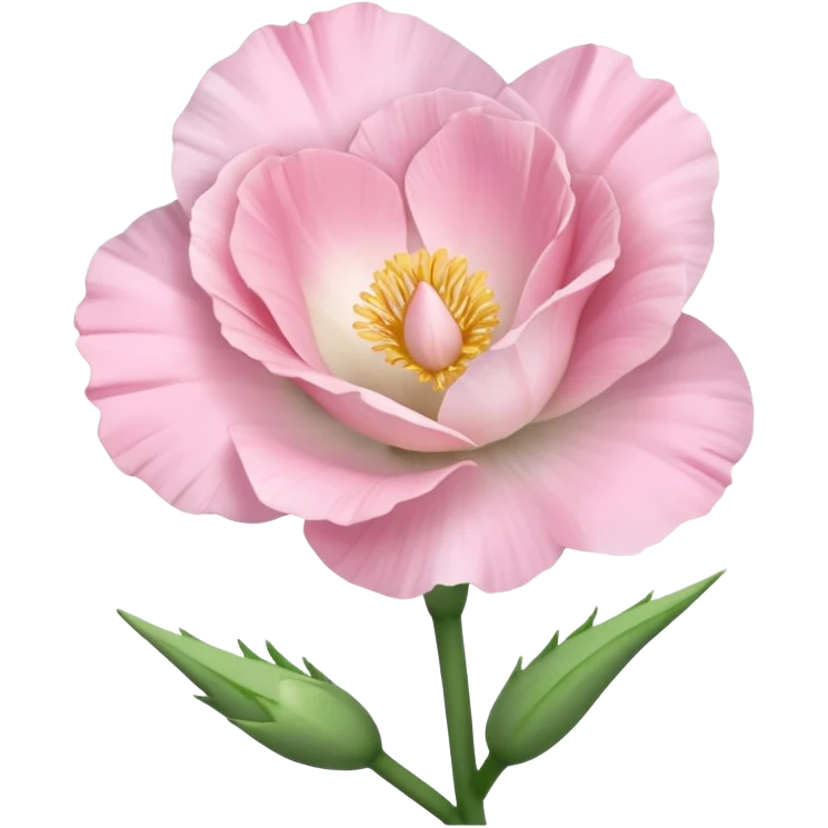 a Beautiful light pink flower Eustoma emoji