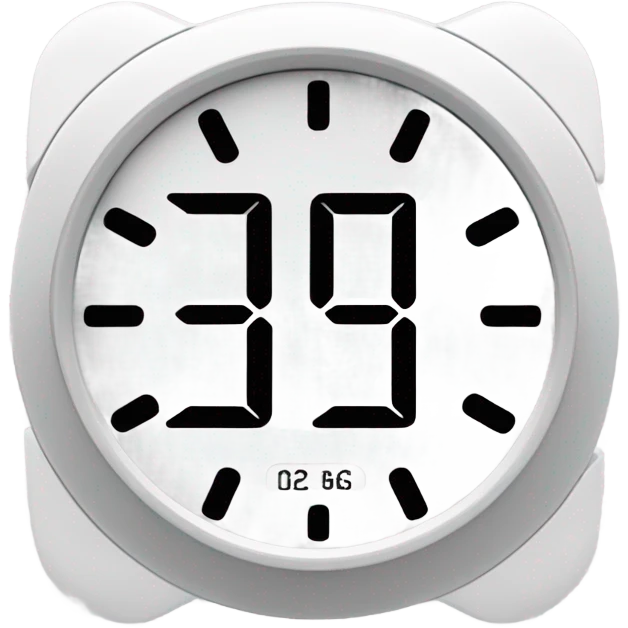 White timer emoji