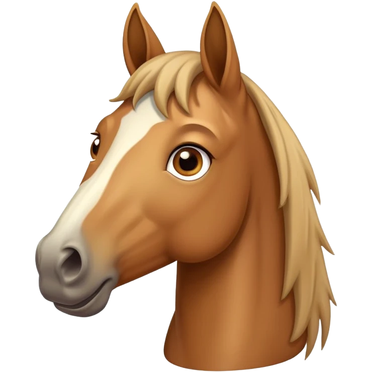 Shocked horse emoji