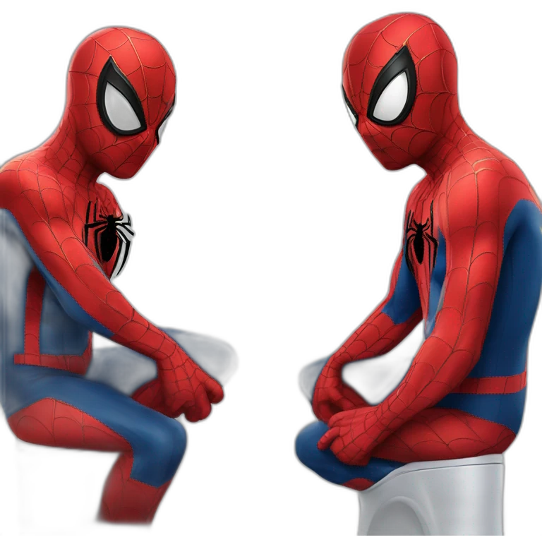 Spider man toilette emoji