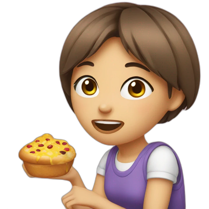 Hungry girl emoji