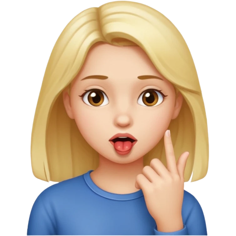 bite your finger girl emoji