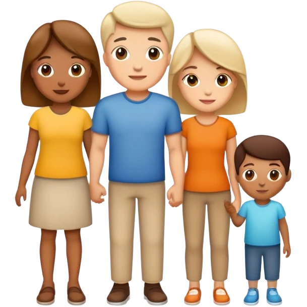 Father, mother, son and Holy Spirit  emoji