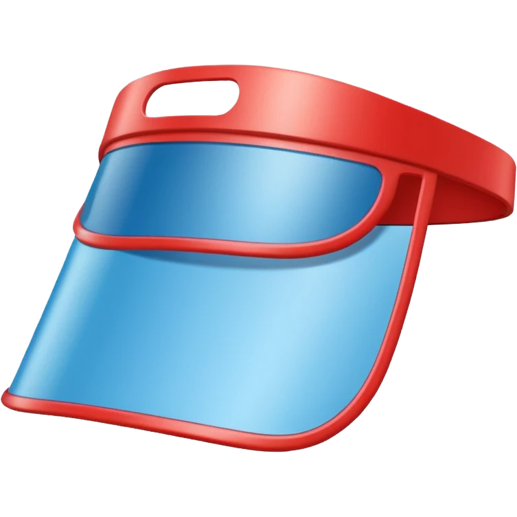 Sun Visor,red emoji