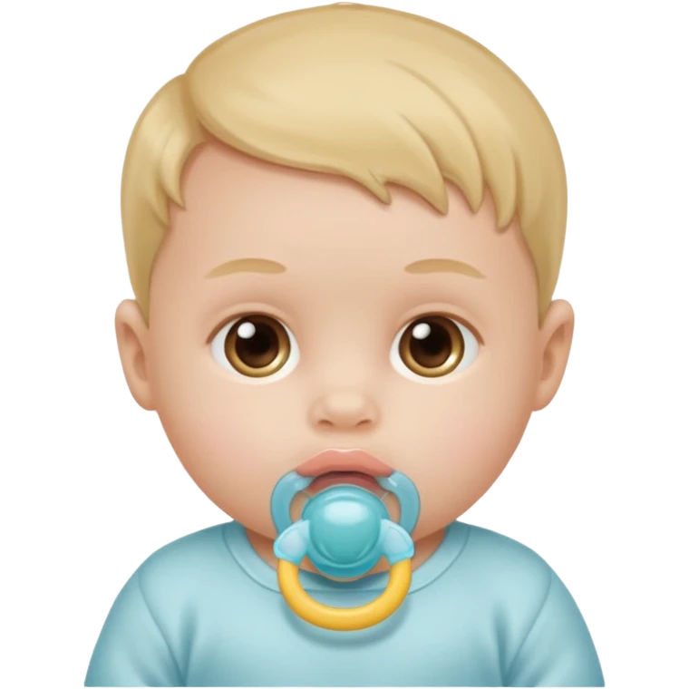 newborn with pacifier emoji