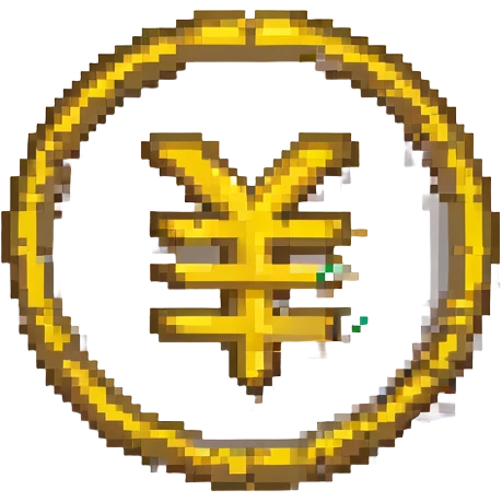 gold Chinese yuan sign emoji emoji