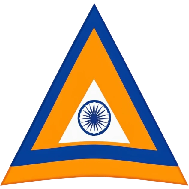 Real Khalistan 🪯 flag triangle  emoji