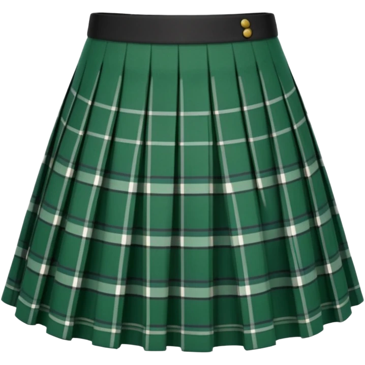 green plaid scottish skirt emoji
