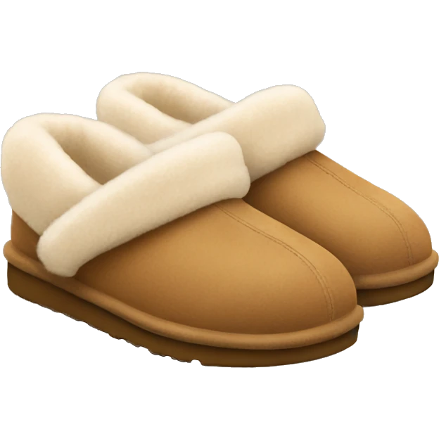 cozy ugg light brown slippers  emoji
