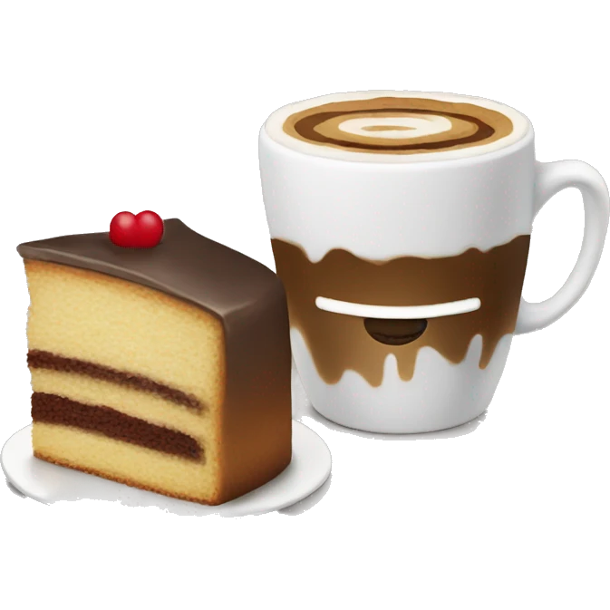 Coffee and cake  emoji