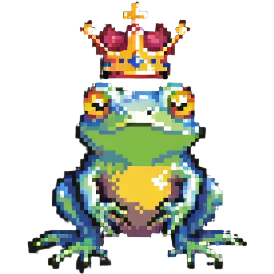crowned frog emoji
