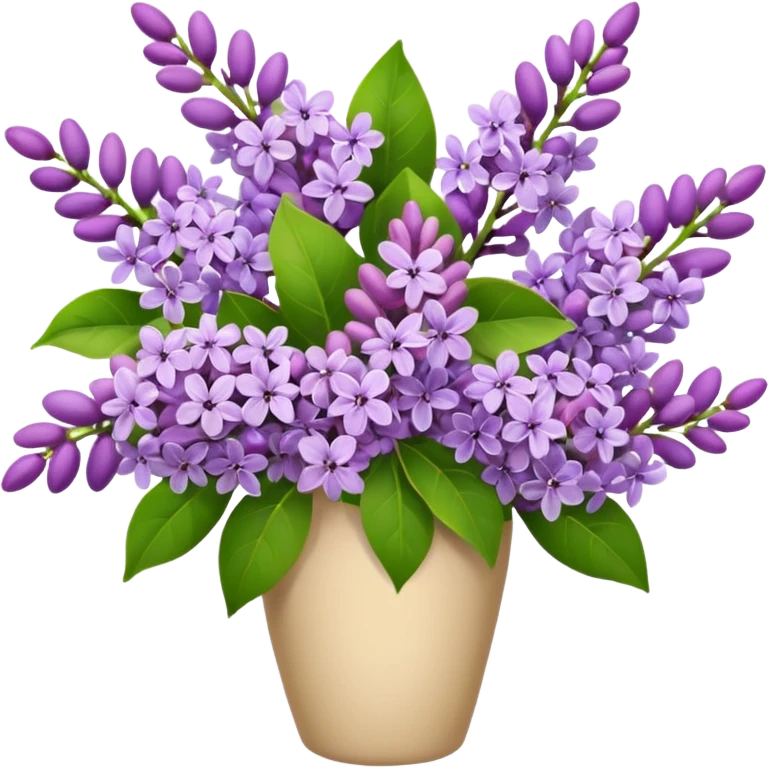 Bouquet of lilac flowers  emoji