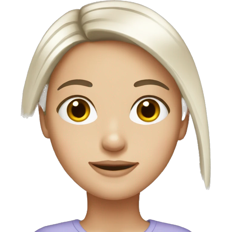 White brunette girl emoji