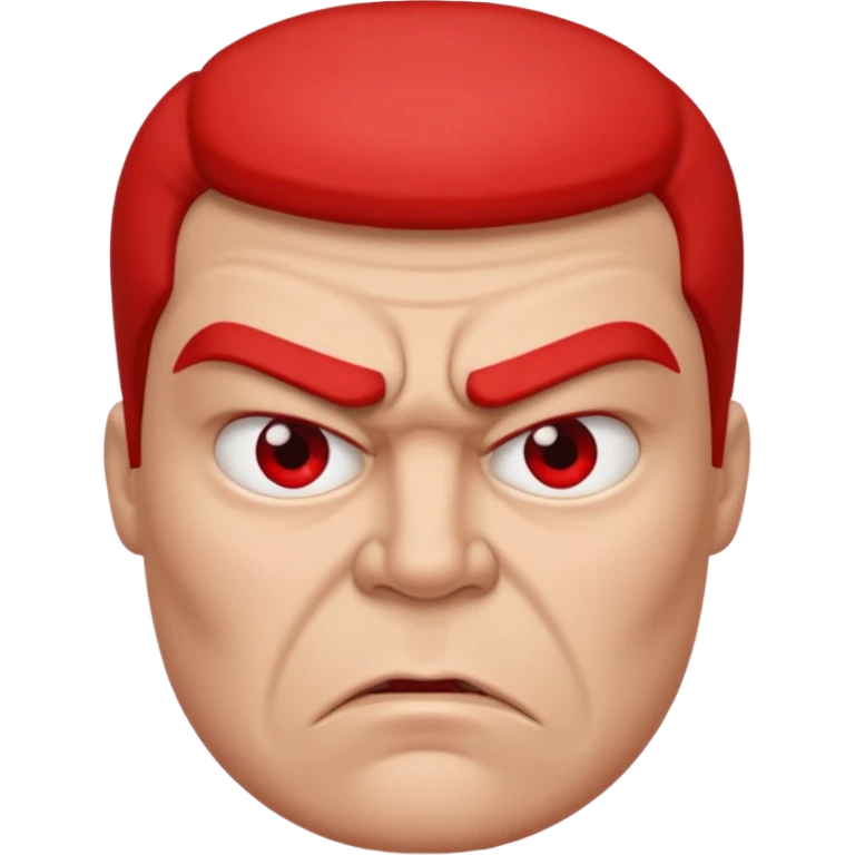 Angry face emoji