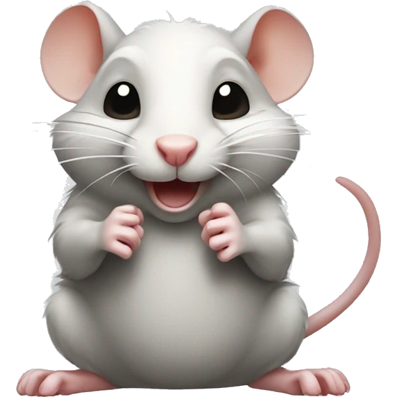 Mischievous rat, rubbing its paws togheter emoji