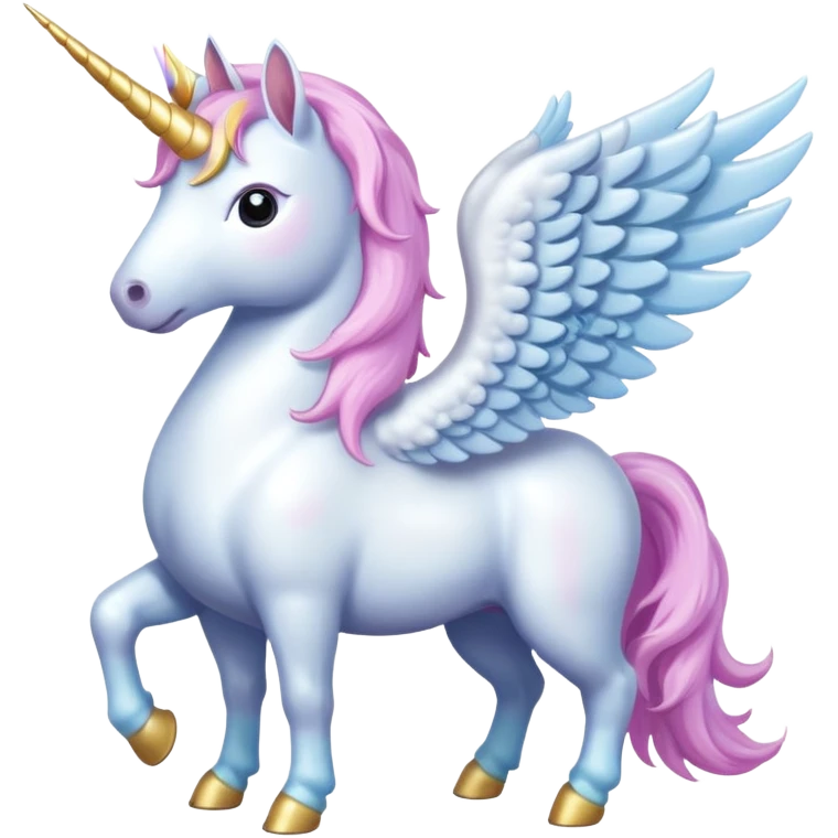 unicorn standing with wings emoji