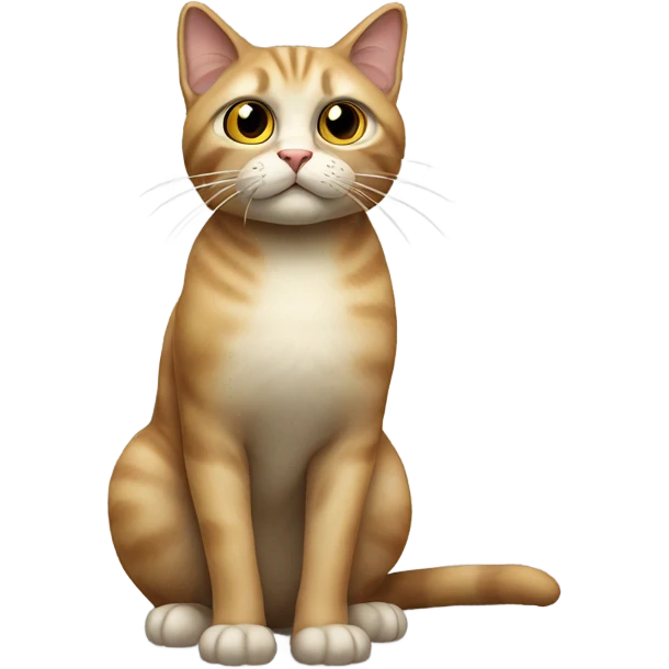 A cat that is suspicious of you emoji