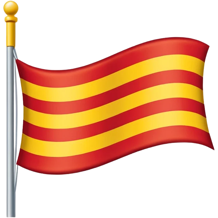 🇨🇴 similar flag with yellow 50% and red 50%strip emoji