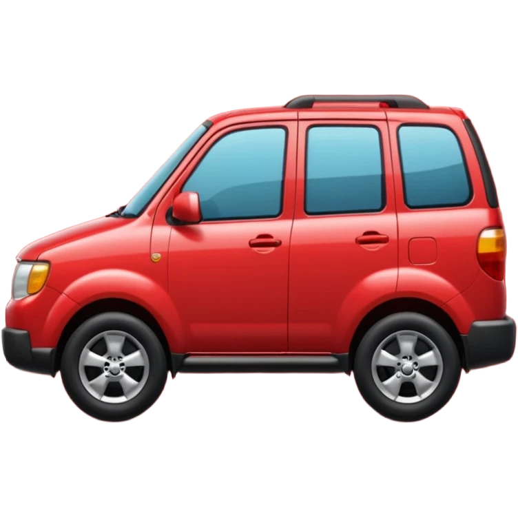 A **simple emoji-style icon** of a **red multipocket folder**, clean and minimal, with **layered inner tabs**, subtle shading, and a **small red Mazda Tribute car symbol** on the front.
 emoji