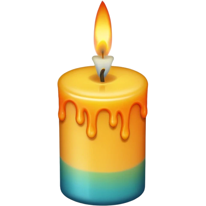 Candle in random Colors emoji