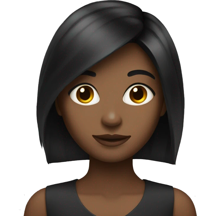 Dark hair pretty girl emoji