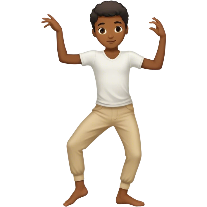Balck boy dancer with really good dancer feet emoji