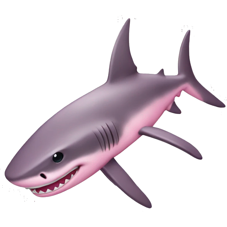 Pink shark  emoji