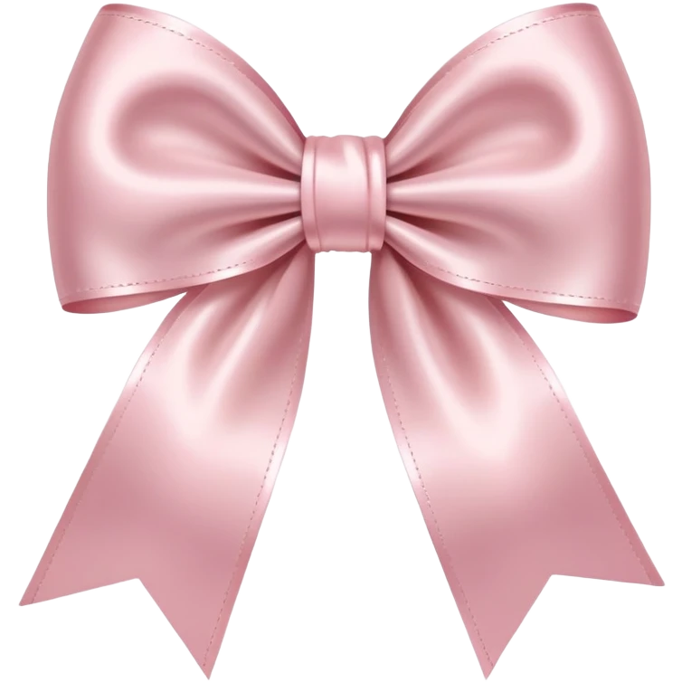 Light pink satin bow emoji