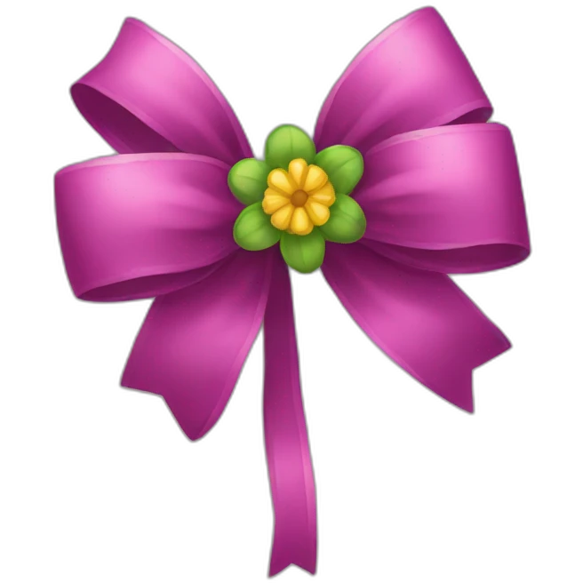 Flower bow emoji