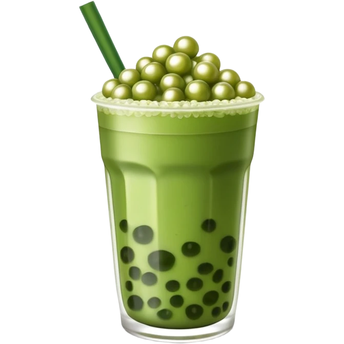Matcha boba emoji