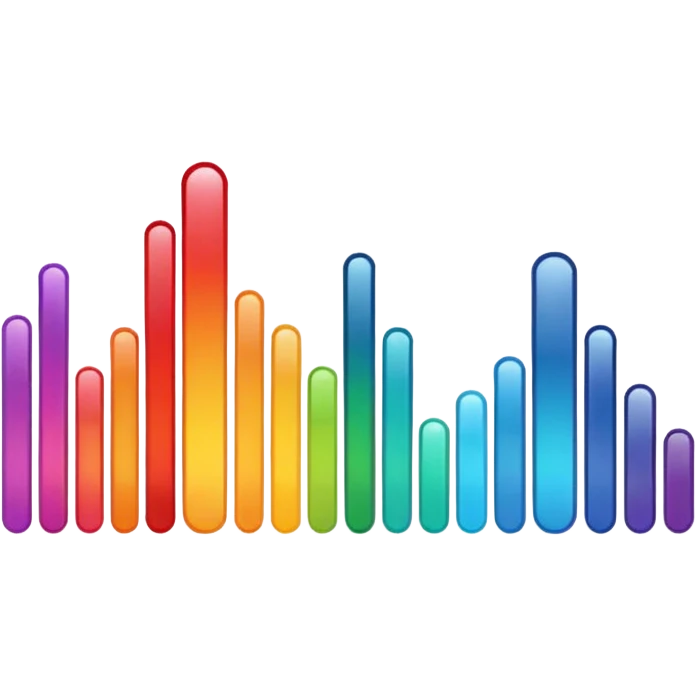 black audio spectrum emoji