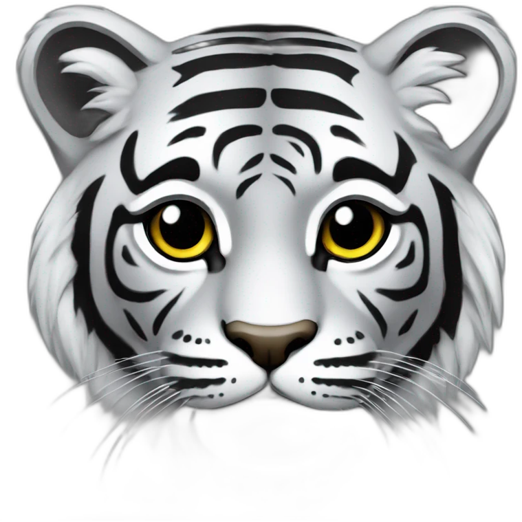 Chat gris tigré emoji