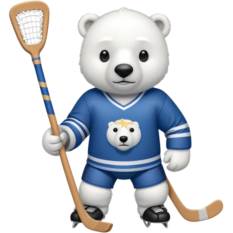polar bear hockey player emoji