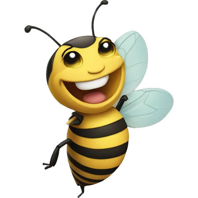 happy bee emoji