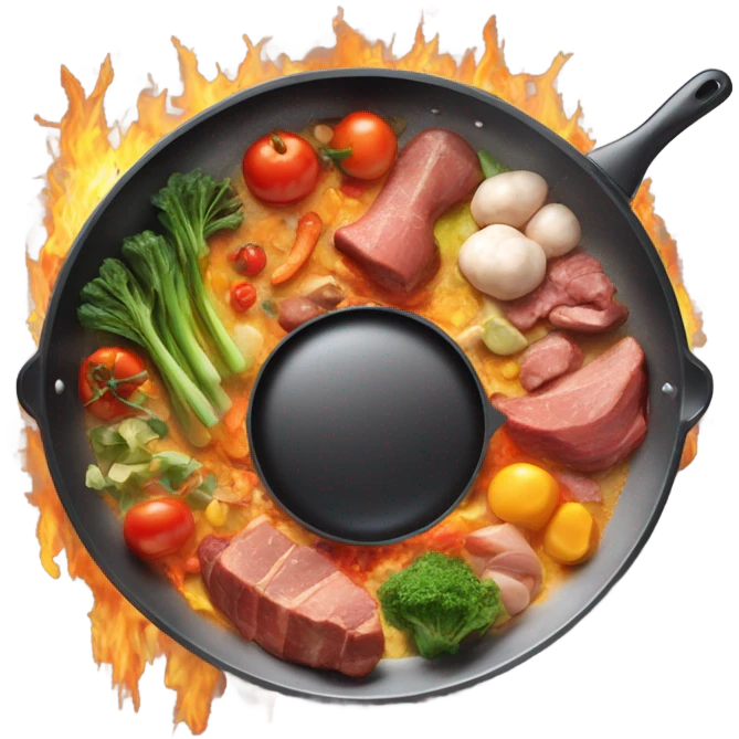 food in pan emoji