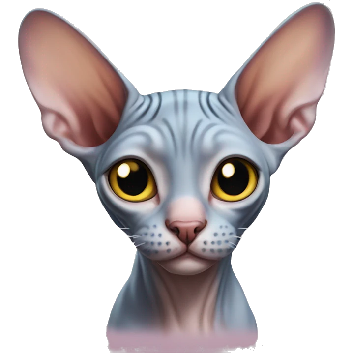 Happy sphynx cat emoji