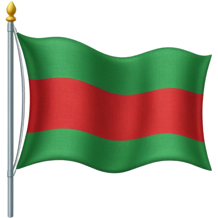 Una bandera roja y verde abajo emoji