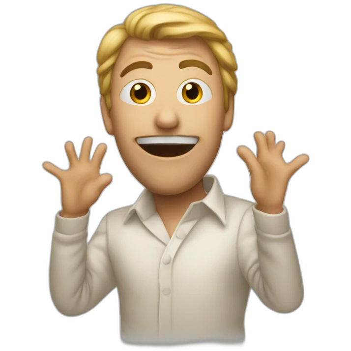 Envision an expressive emoji conveying the thrill of a dramatic performance. emoji