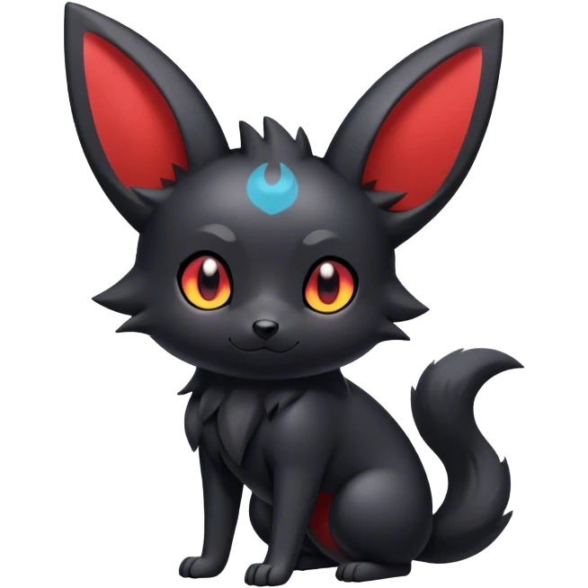 Umbreon-Zorua-hybrid full body emoji