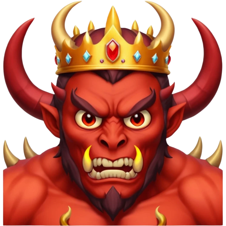demon lord - huge horns, crown of fire











 emoji