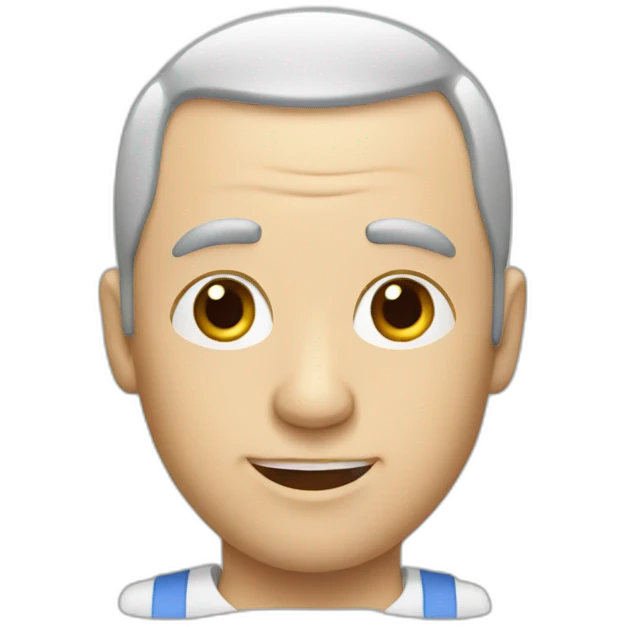 balding guy wearing working cloth emoji