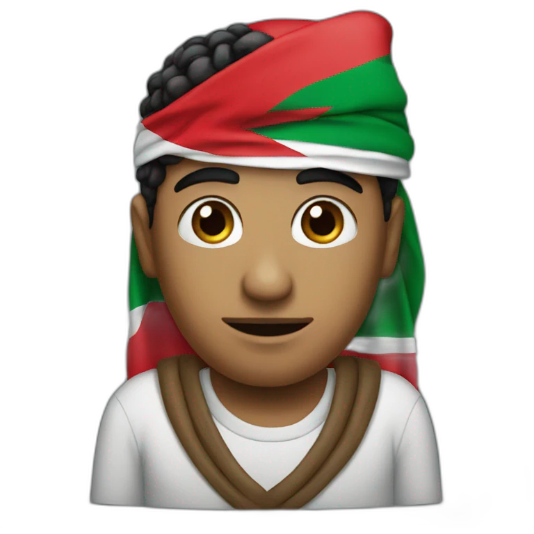 I can't wearing palestinian flag emoji