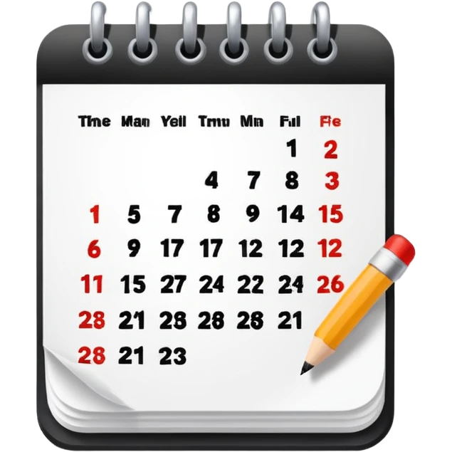 super simple calendar emoji