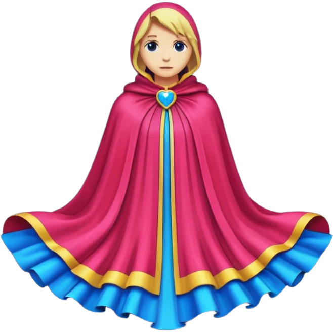  Cape Emoji fantasy pixel art style emoji