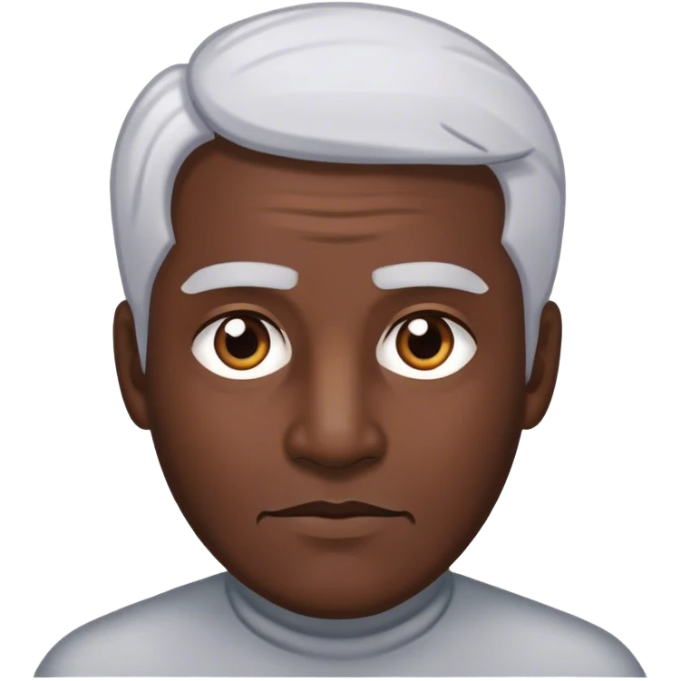 gray man Without mustache emoji