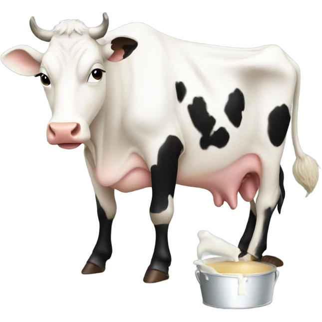 Milking a cow emoji