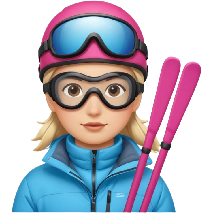 skier with poles in the snow emoji